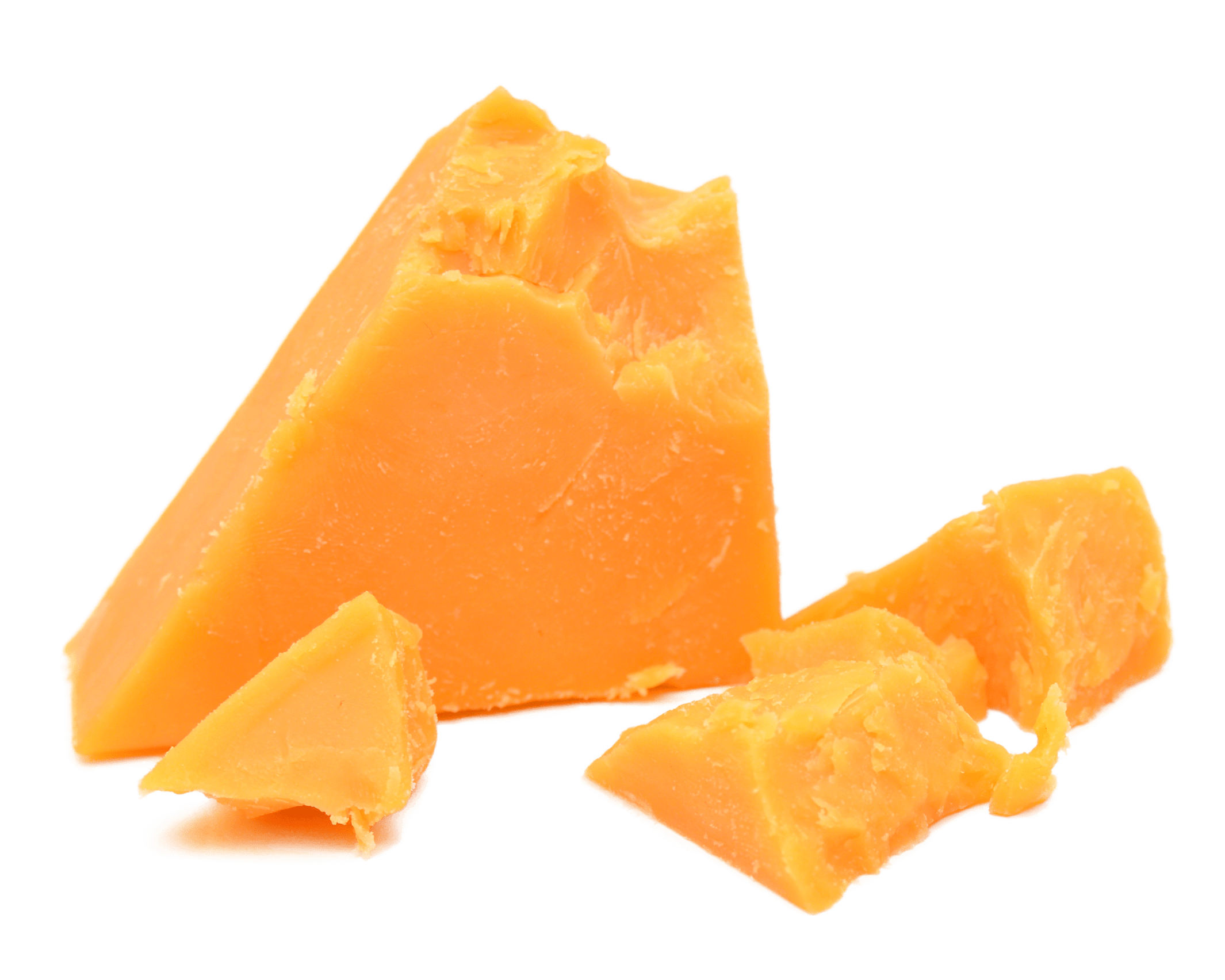 Block of cheddar cheese