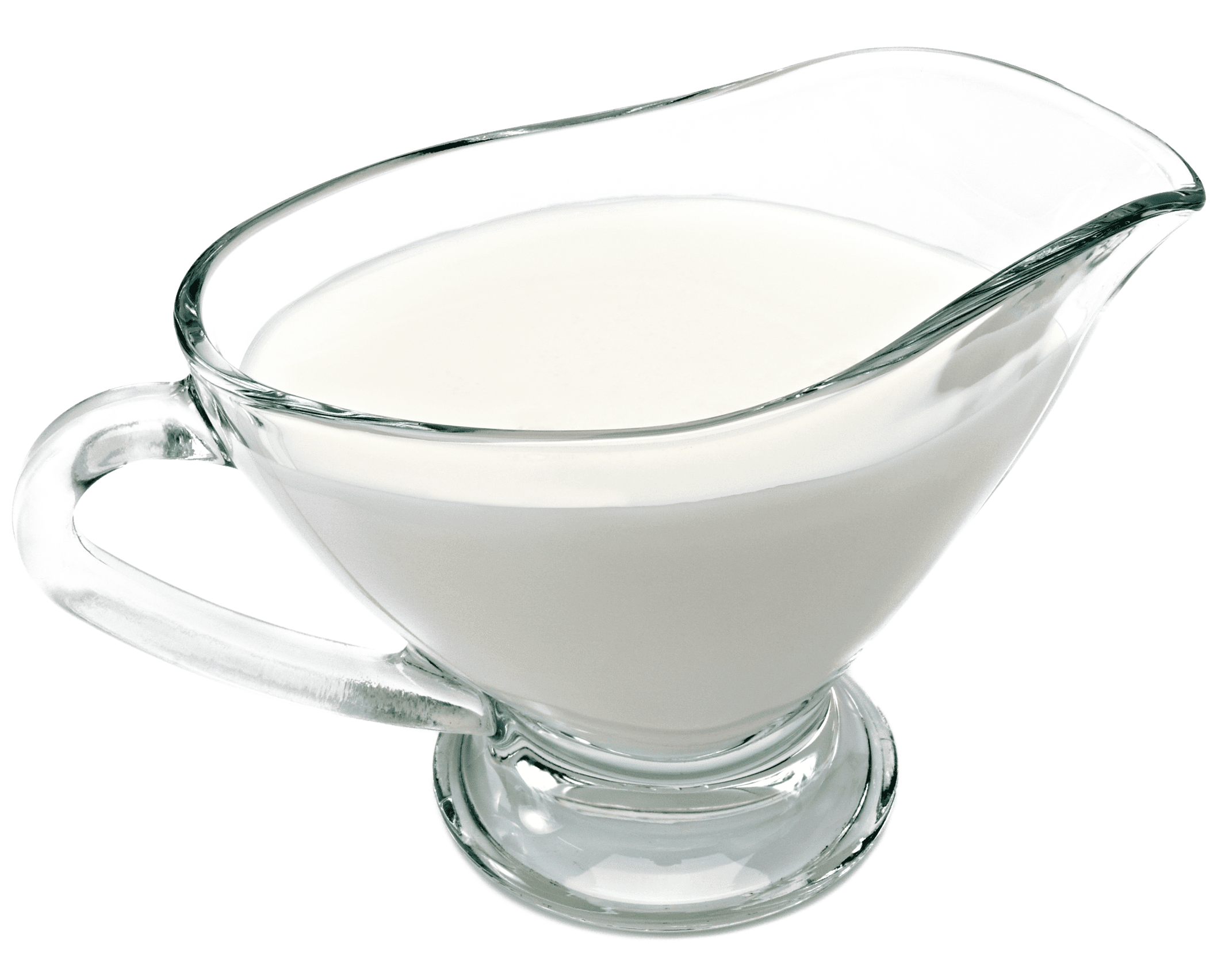 Whipping cream in a glass creamer