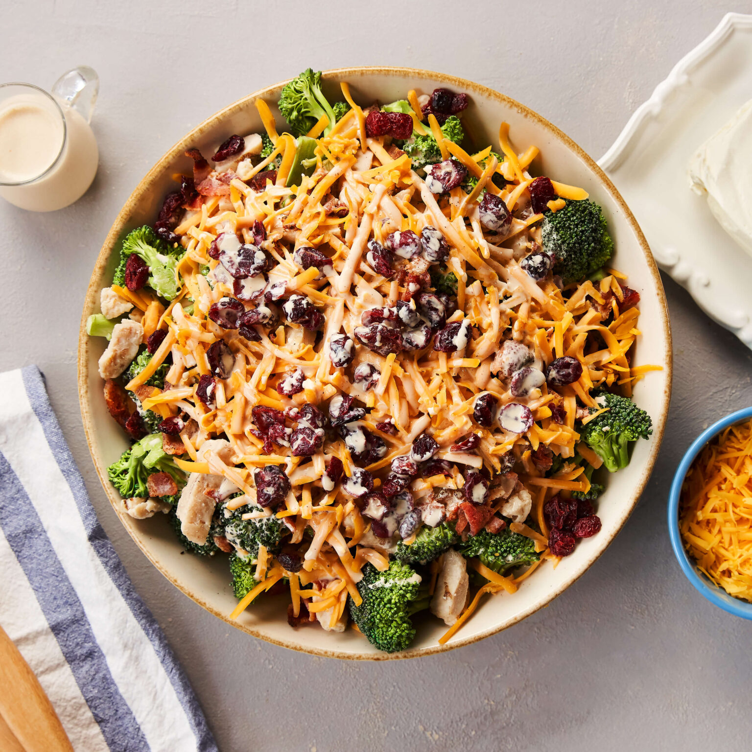 Cheesy Broccoli Salad Delight Milk