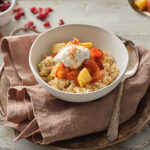 Slow Cooker Maple Bacon Oatmeal Bowls - Milk