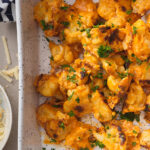 Cheese Crusted Buffalo Cauliflower Wings - Milk