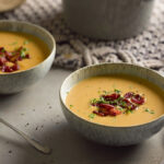 Creamy Sweet Potato & Bacon Soup - Milk