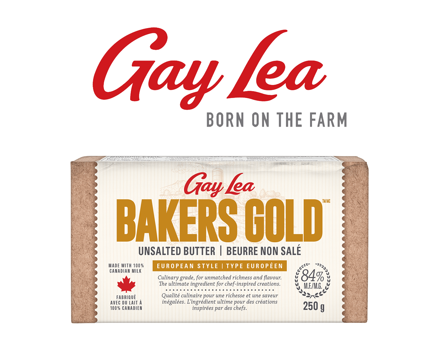 Gay Lea Bakers Gold Unsalted Butter