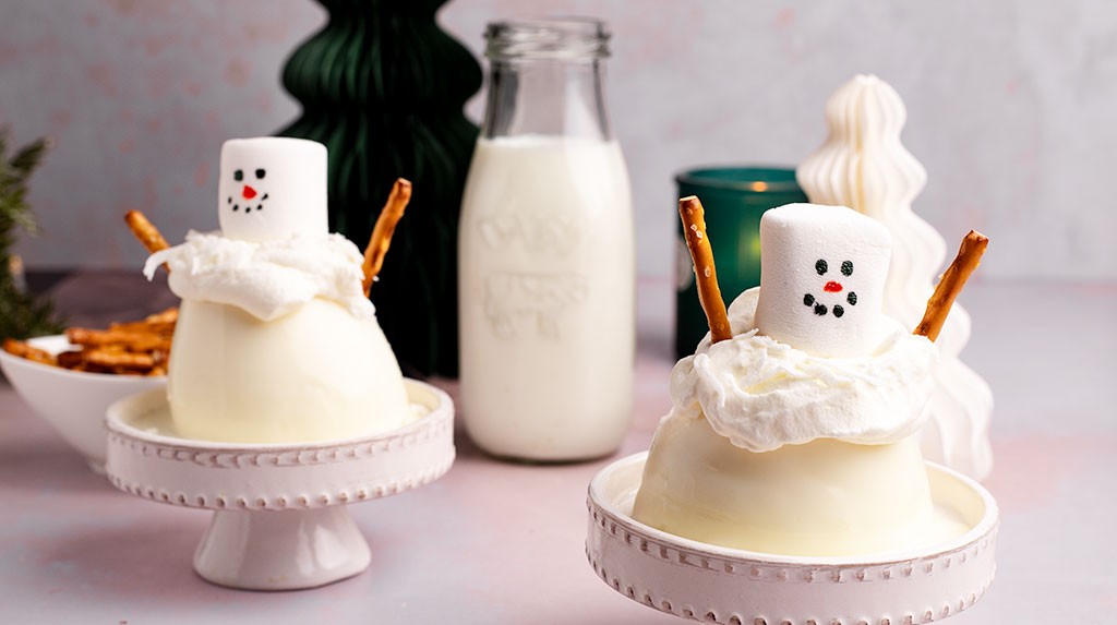 Snowman Milk Pudding