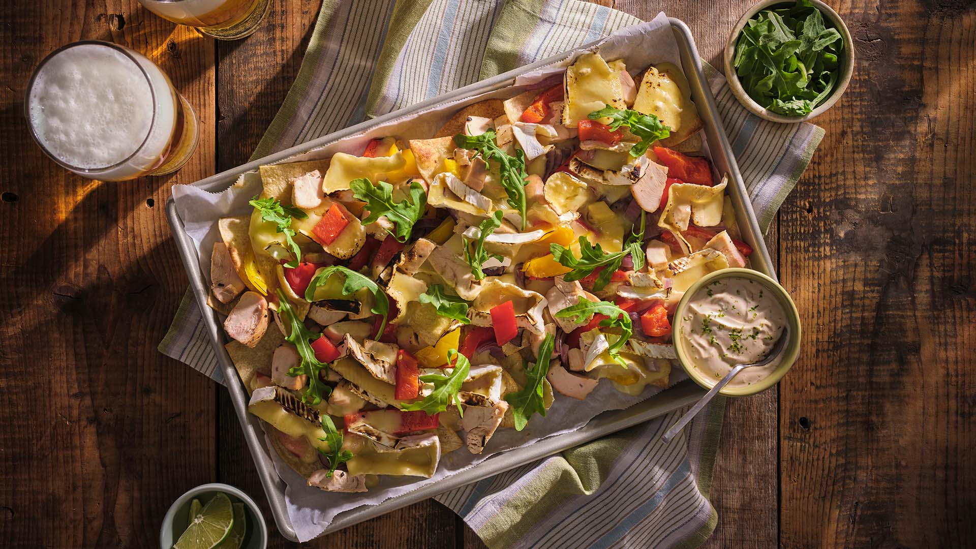 Summer Nachos with Smoked Sour Cream